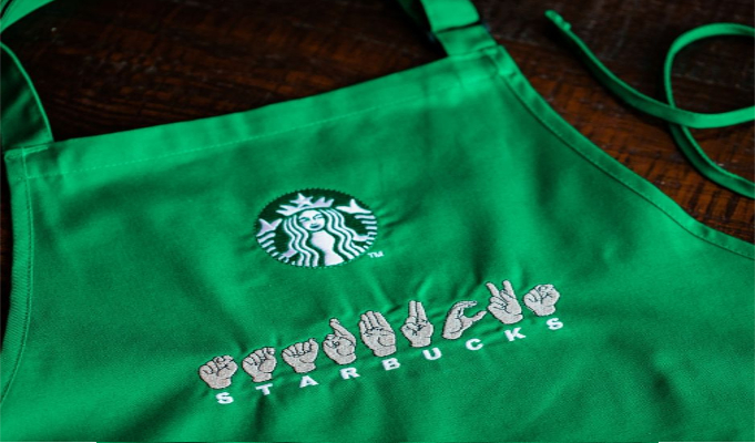 starbucks sign language shirt