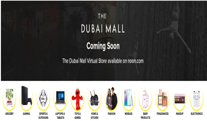 The Dubai Mall virtual store to open on noon.com