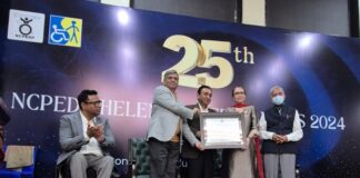 Ameesha Prabhu honoured with the Helen Keller Award